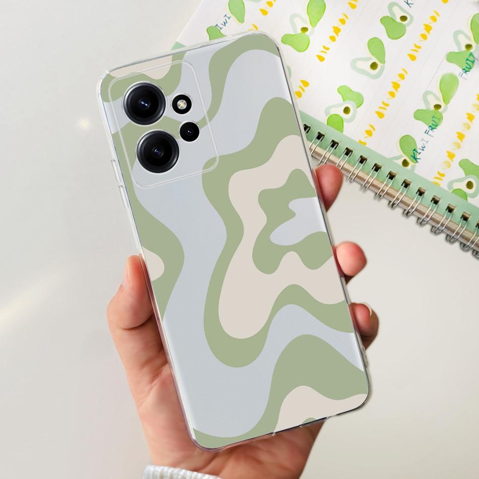 Для Xiaomi Redmi Note 12 Global Стильный Чехол для Телефона Мягкий Силикон ТПУ Задняя Крышка Для Redmi Note 12 Pro 4G Note12 12Pro