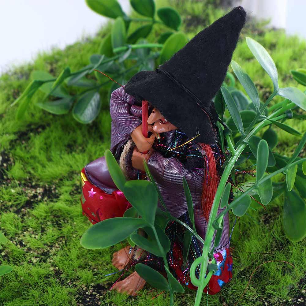 Газон Случайный цвет Вечеринка Ужас Хэллоуин Украшение Подвеска Ведьма Орнамент Фигурка