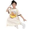 Cotton Short Sleeve Girls Nightgown Loose Sleepwear Kids Ages 8 Cartoon Print Breathable Pajama Dress