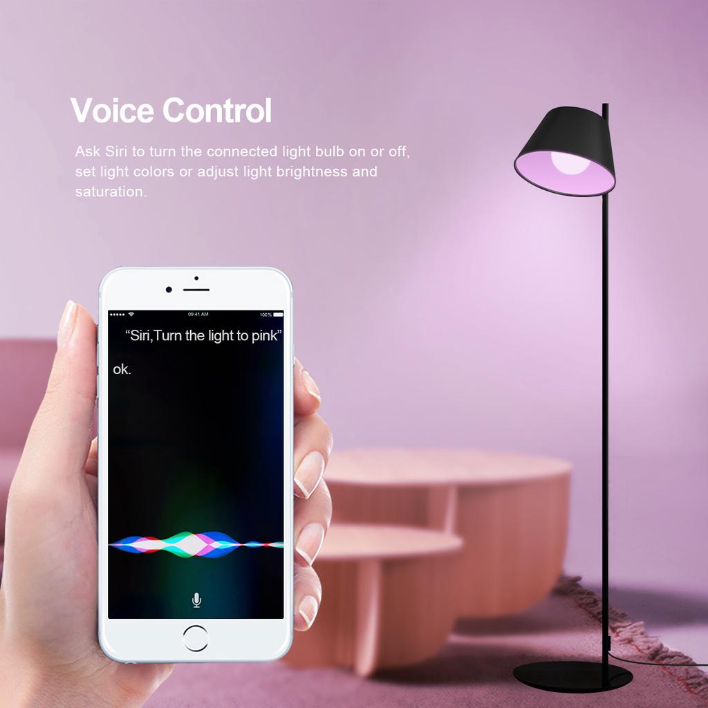 Apple Homekit App LED WIFI Smart Light Bulb Lamp Siri Voice Control LED Bulbs 16 Million Full Colors Smart Home Lighting For IOS
