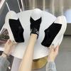 New Fashionable Versatile Flying Woven Breathable Round Head Low Heel Elastic Cloth Casual Women's Shoes Comfortable and Versatile