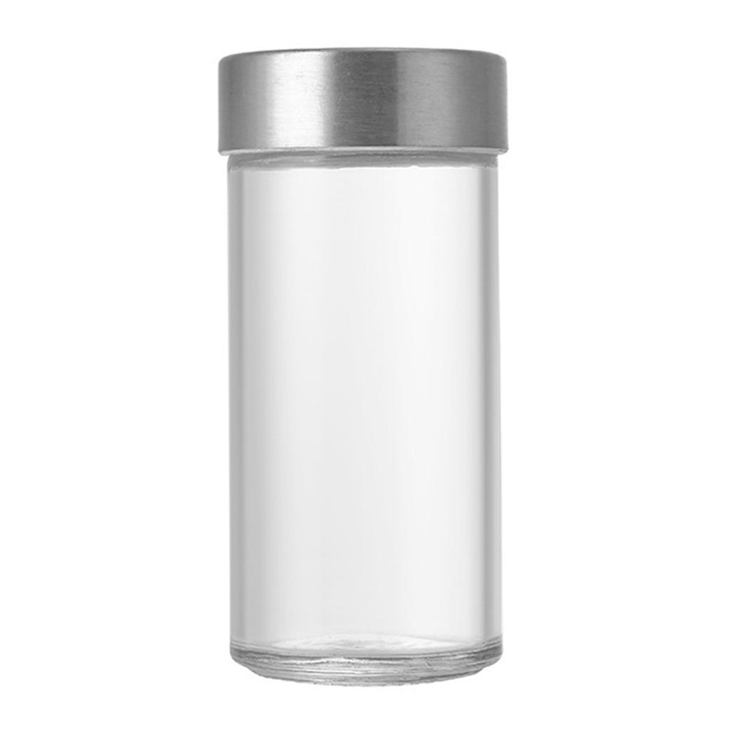 Kitchen Utensils Round Glass Spice Bottle Household Sprinkler Bottle Swivel Opening Closing Spice Set