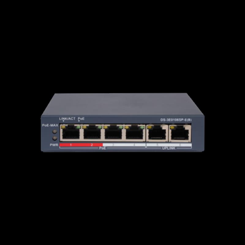 HIKVISION 6-Port 100M POE Surveillance Switch