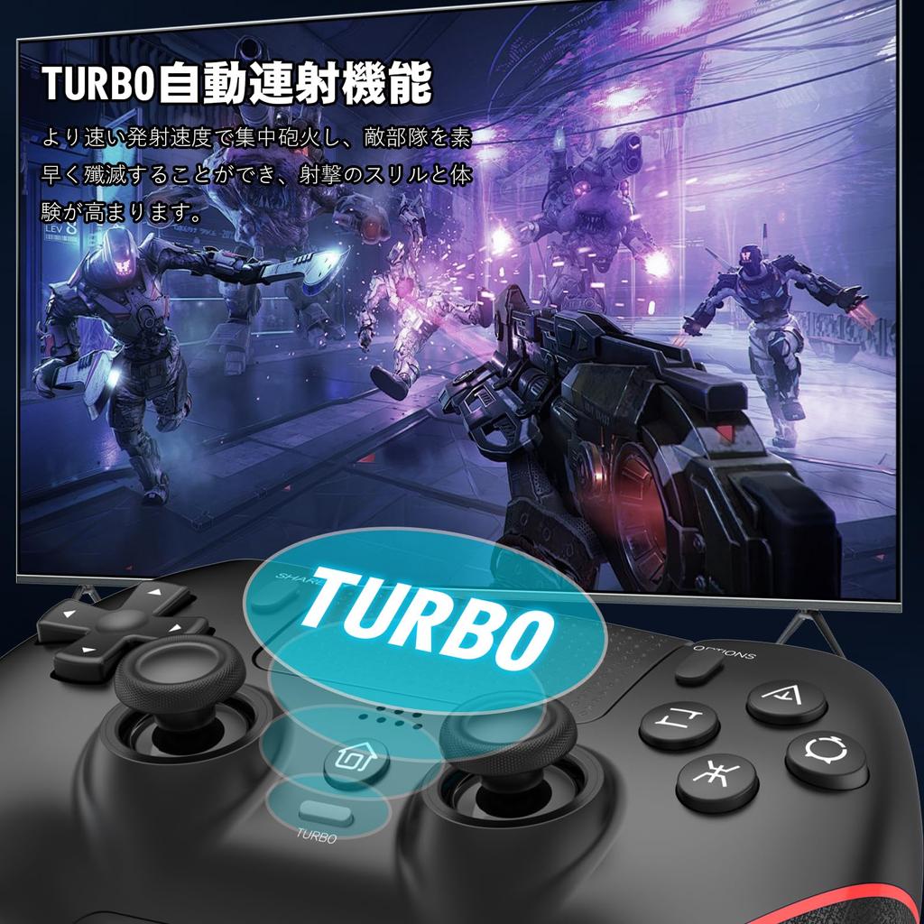 Контроллер PS4 Gold Onefun Контроллер PS4 Большая емкость 1000 мАч с кнопками сзади Функция макроса Функция турбоавтоматического огня Оснащен гироскопом