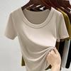 Summer Women's Short Sleeve T-Shirt, Korean Style, Modal Fabric, Thin and Soft