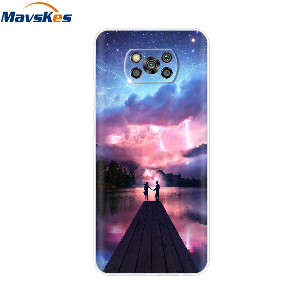 Чехол для Xiaomi POCO X3 Для Poco X3 Pro NFC Силиконовый Мягкая Задняя Крышка Для Poco X3 POCOX3 X 3 NFC 6.67'' Fundas Чехлы Coque Бампер
