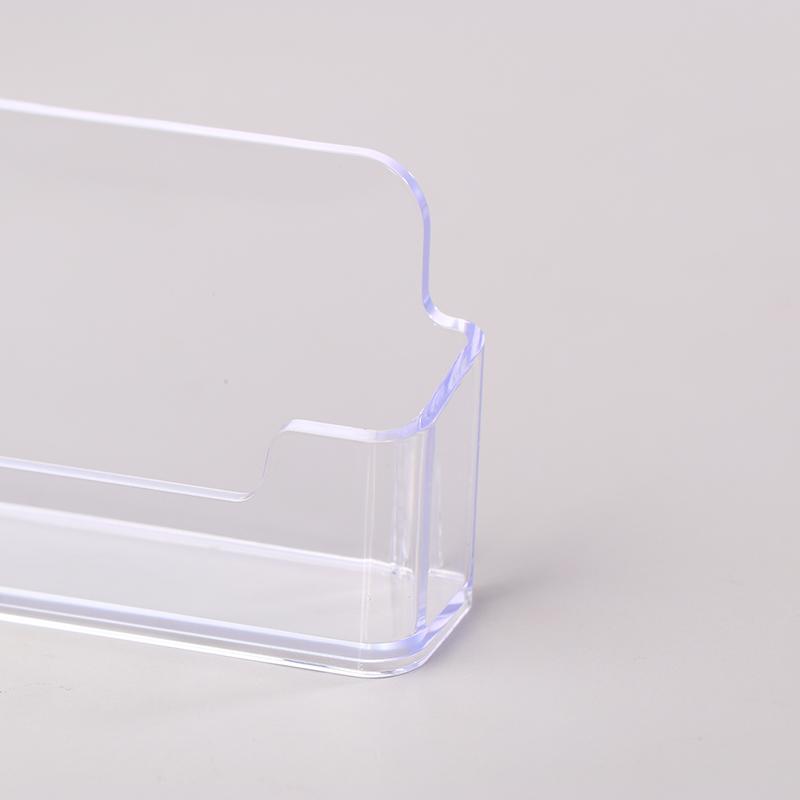 1Pc Clear Desk Shelf Box Storage Display Stand Acrylic Plastic Transparent Desktop Bussiness Card Holder Place Card Holder