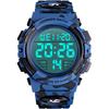 Digital Watch 50m Water Resistant Date Day Alarm LED Display Waterproof Watch Sports Watch Outdoor Digital Watch Instruction Manual Included Men's