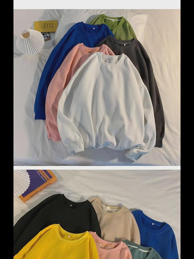 Мужская модная белая толстовка свободного кроя с длинными рукавами - мода весна/осень