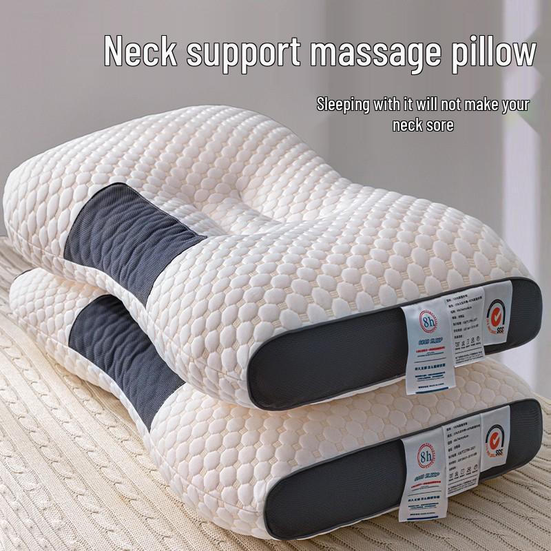 Orthopedic Knitted Pillow: Cervical Support for Deep Sleep, Perfect for Adults and Students At Home or Dorms.