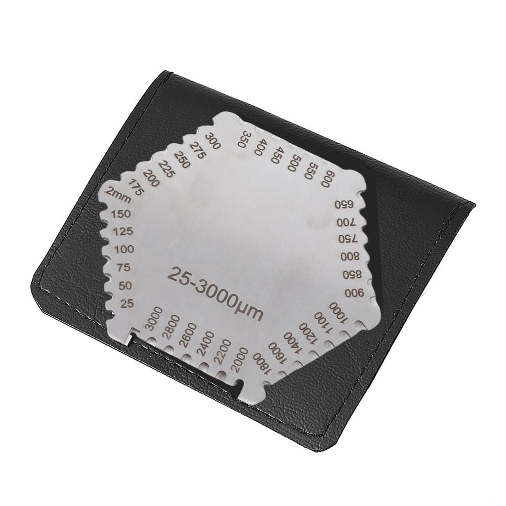 High Accurate Stainless Steel Wet Film Comb 25 3000um Thickness Gauge