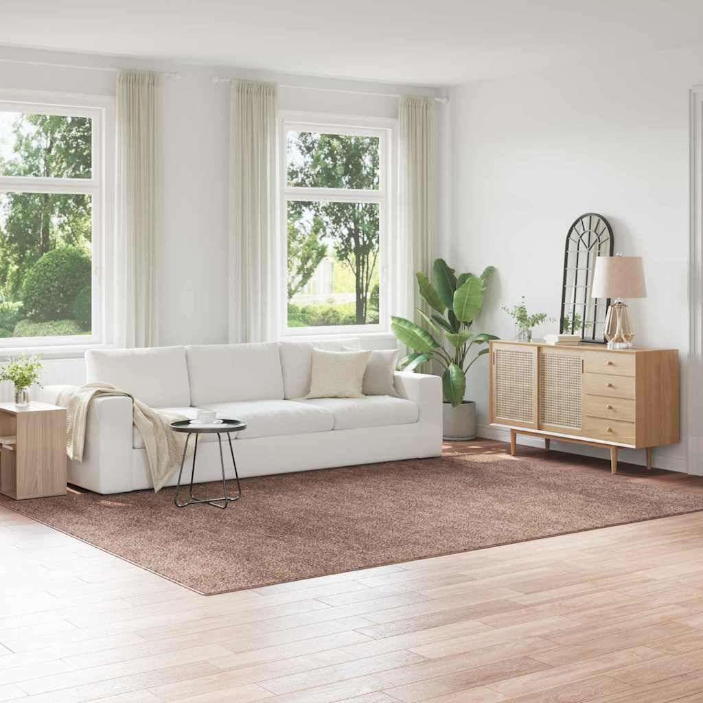 Anti Slip Shaggy Rug Brown 240 x 340 cm PP