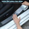 Для Порога Автомобиля Накладка с Узором Карбонового Волокна Бампер Защита от Столкновений Защитная Наклейка Универсальная Пленка для Кузова Наклейка