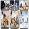 Силиконовый чехол для телефона Samsung Galaxy A50 A70 A10 A20e A30 A40 A20s A10s A10e A80 A90 A60 A30s, чехол с изображением бегущих лошадей