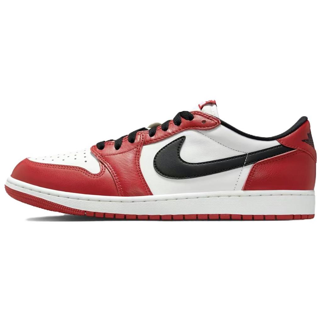 Кроссовки Air Jordan 1 Retro Low OG Chicago 2025 унисекс красные Varsity-красные черные HQ6998-600