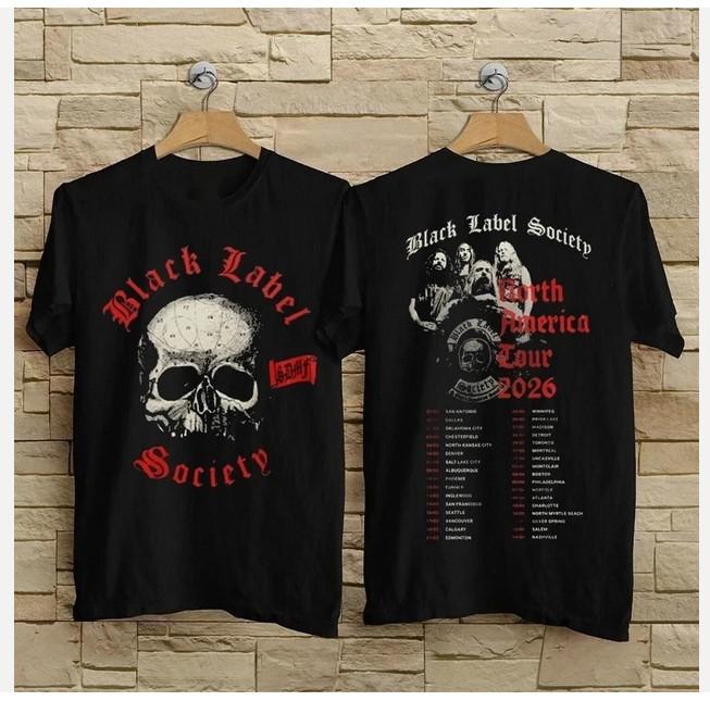 New 2 side Black Label Society Tour 2026 TShirt