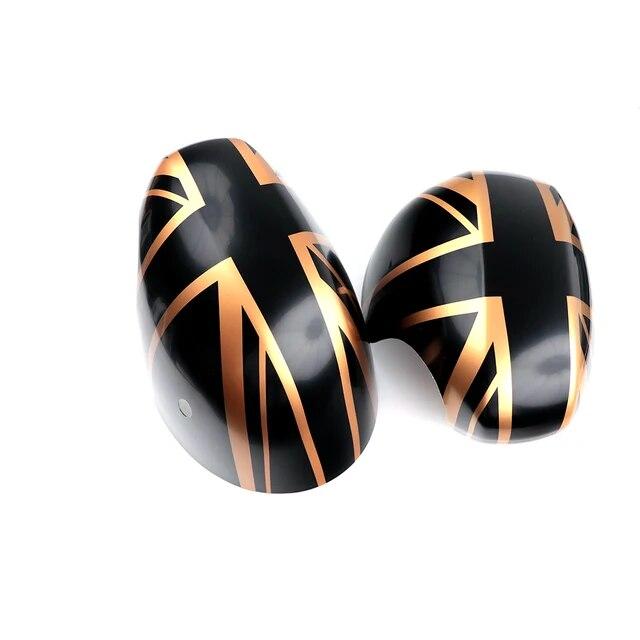 For Mini One Cooper S JCW Countryman F60 F54 F55 F56 F57 The Black Flag Shell Car Door Rear View Mirror Covers Accessories
