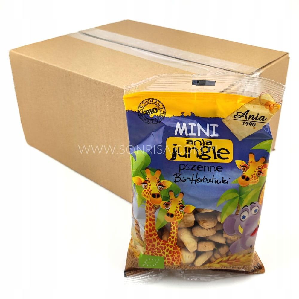 Organic Mini Jungle Biscuits Ania Mini Zoo 100g