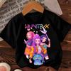 Children's T-shirt Girls Cartoon Print Pattern Top Fashion Casual Comfortable Short-sleeved T-shirt Children's Clothing