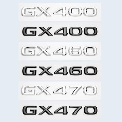 3D хромированный глянцевый черный ABS буквы номер GX400 GX460 GX470 эмблема для багажника автомобиля Lexus логотип значок наклейка