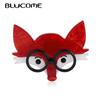 Acrylic Black Glasses Fox Shape Brooches Handmade Women Kid Animal Brooch Cartoon Brooch Pins Lapel Badges DIY Adornment