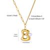 Hot-selling New English Letter Necklace Bubble Font Pendant Gold Pendant Glossy Collarbone Chain