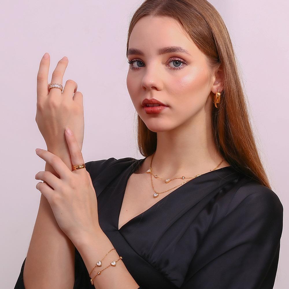 MamacitaSlay Новый Дизайн Нержавеющая Сталь Покрытие 18K Золотом Кулон Ракушка Сердце Ожерелье Вечеринка Водонепроницаемое Украшение на Шею Высокое Качество