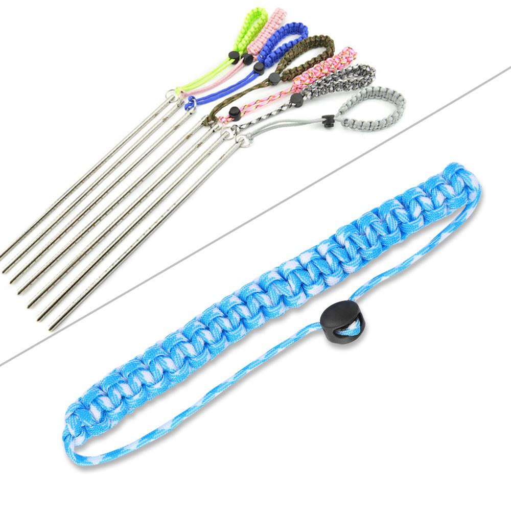 Hand Wrist Rope Diving Pointer Anti Lost Underwater Camera Strap (Blue White)