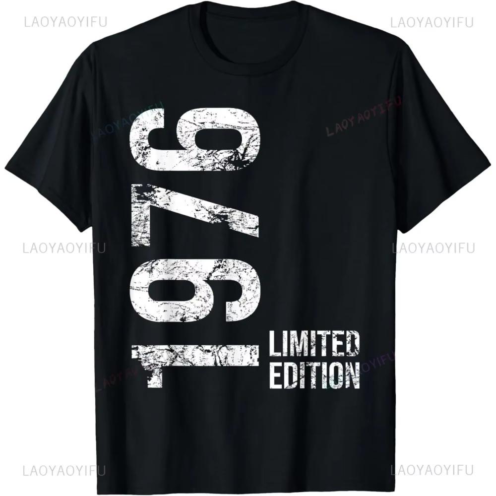 Винтажная музыкальная кассета 1976 года, подарки на 48-й день рождения, футболка с графическим принтом на заказ, рубашки с коротким рукавом, мужская одежда