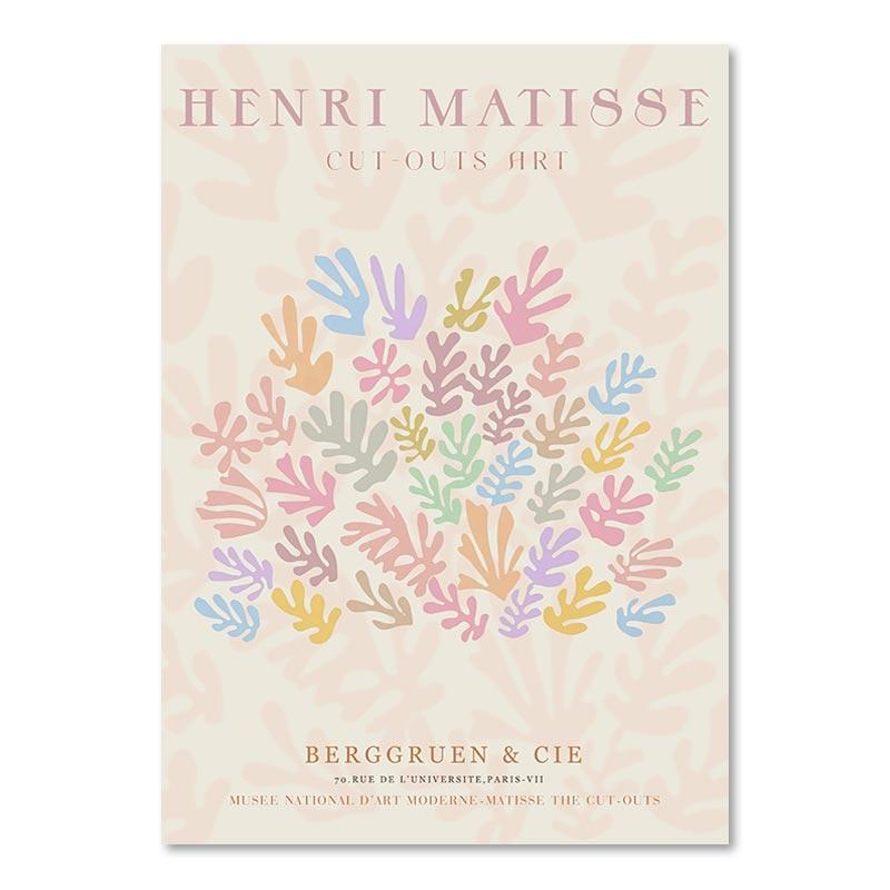 Абстрактная картина Анри Матисса на холсте, эстетические датские пастельные постеры и принты, современные настенные художественные картины для декора гостиной