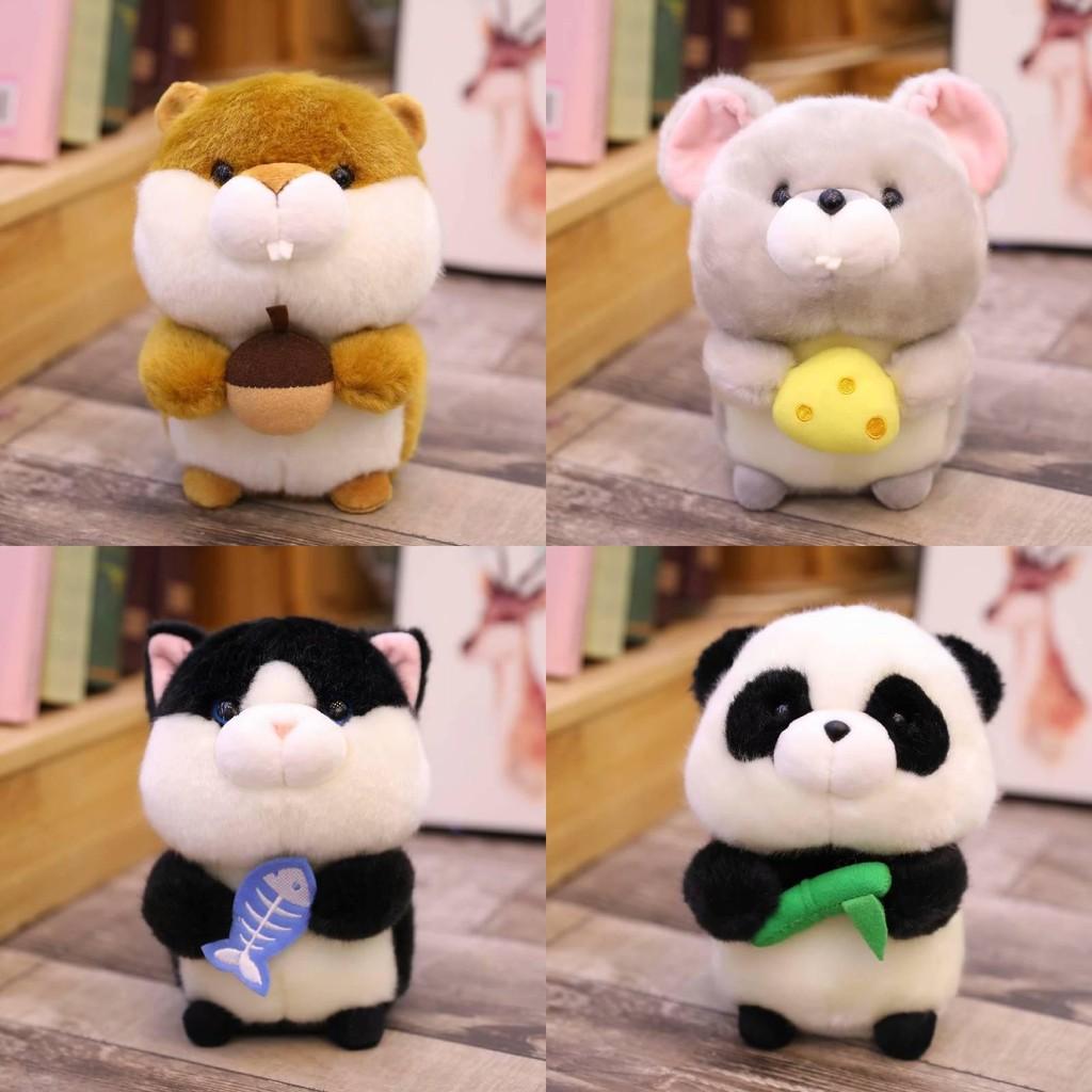 Cat Mouse Hamster Panda Plush Toy Animal Stuffed Doll Bedroom Gift Decoration