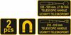 Vorel Inspection Mirror Set With Magnet 2 Pieces