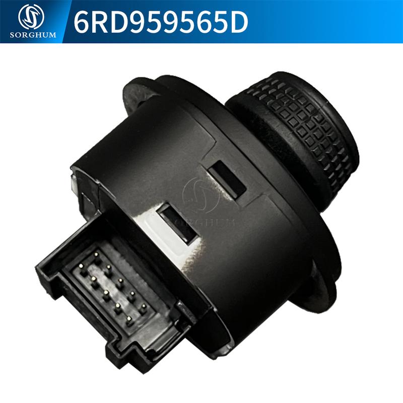 6RD959565D Rear View Mirror Adjuster Control Switch Folding Knob Button For Volkswagen VW POLO 6R 2011 2012 2016 6RD 959 565 D