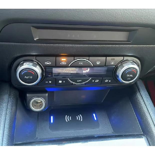 Car Wireless Charger Center Console Fast Phone Charging Panel For Mazda CX-5 CX5 Interior Accessories 2017-2025 parts