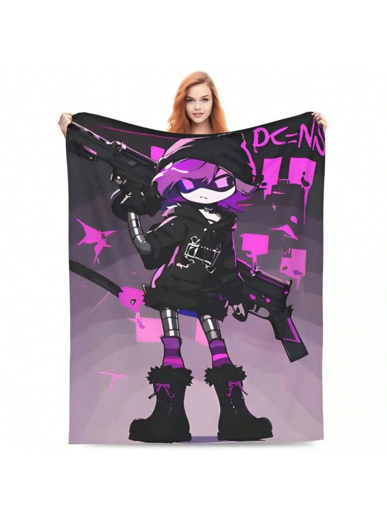 Drones Blanket Uzi Doorman Aesthetic Plush Throw Blankets Airplane Travel Portable Soft Warm Bedspreads