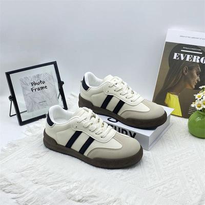 2025 весна и осень новая универсальная плоская белая обувь женская повседневная модная спортивная обувь популярная обувь для моральной подготовки студенческие кеды