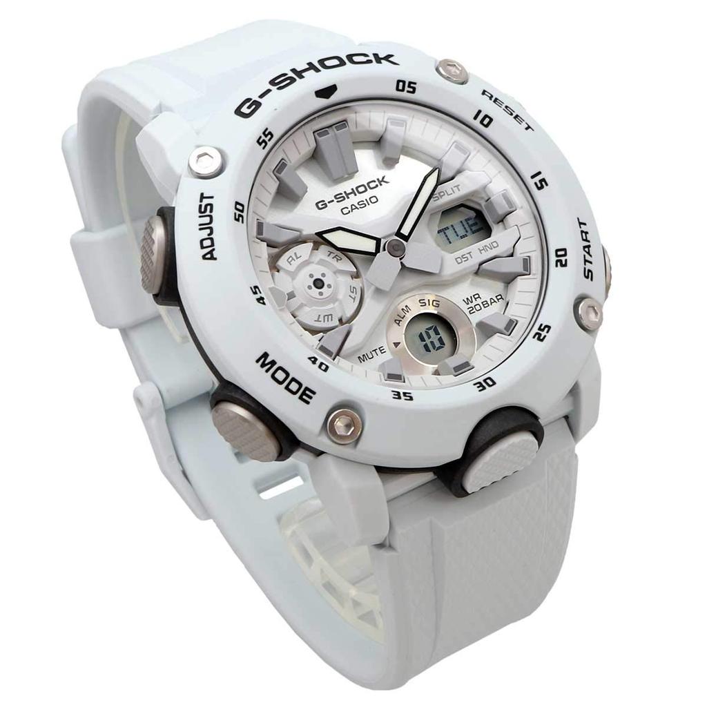 CASIO Watch Carbon Core Guard Structure Light Blue Gray Overseas Model G-SHOCK GA-2000S-7A