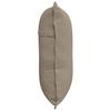 Back Cushion Taupe 60 x 50 cm Microfiber Fabric