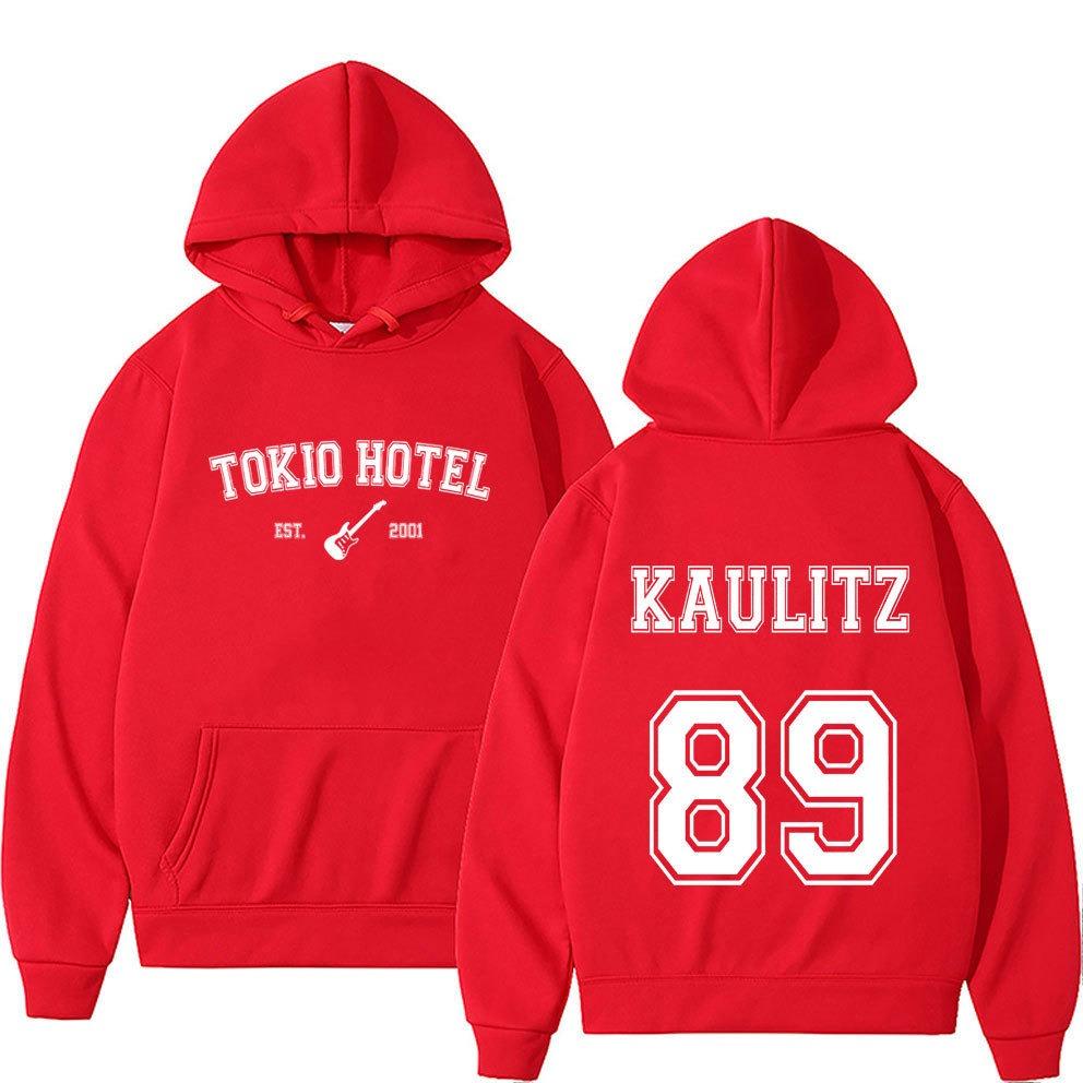 Рок-группа Tokio Hotel Kaulitz Hoodie Женская мода Повседневный пуловер Толстовка Женская хип-хоп свободный капюшон Панк уличная одежда