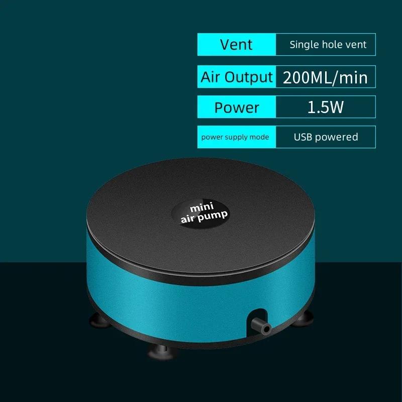 USB DC Низкое давление Аквариумный Кислородный Воздушный Насос Маленький Воздушный Компрессор Аэрационная Насосная Станция Кислородный Податчик Аквариумный Аксессуар