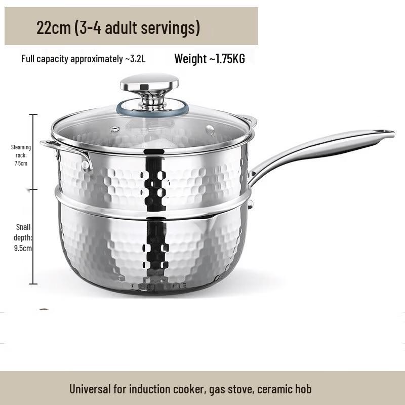 Titanium Yukihira Saucepan with Steamer