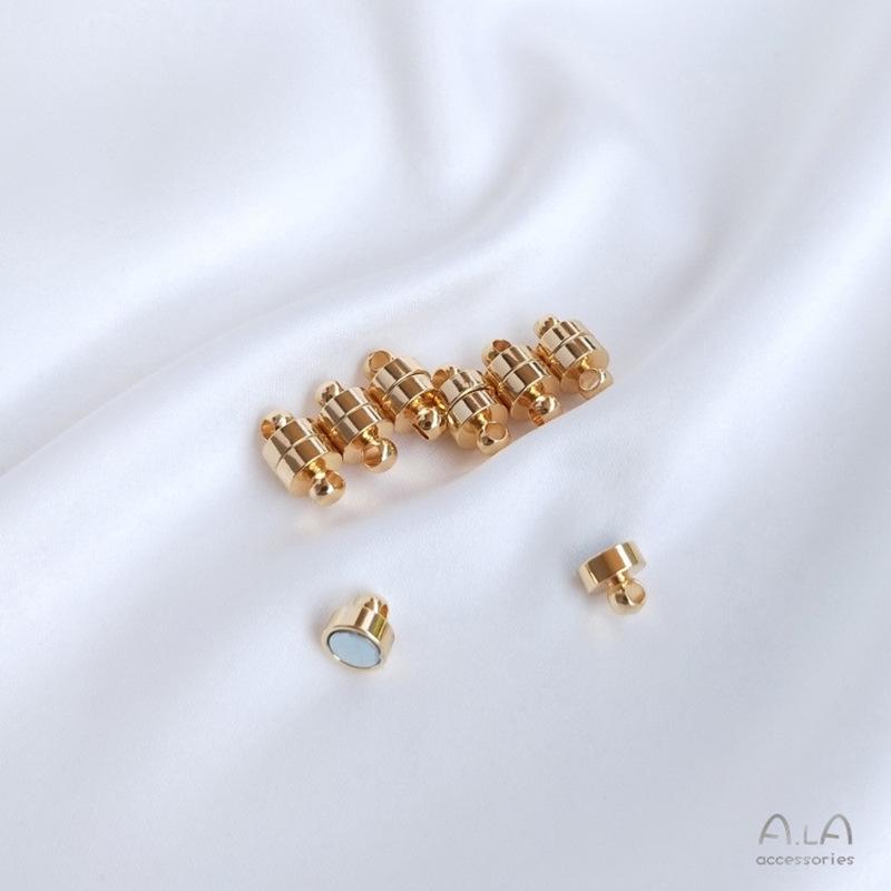 Магнитный соединитель для ожерелий и браслетов из серебра 14 карат с покрытием, сохраняющим цвет, для самостоятельного изготовления украшений.