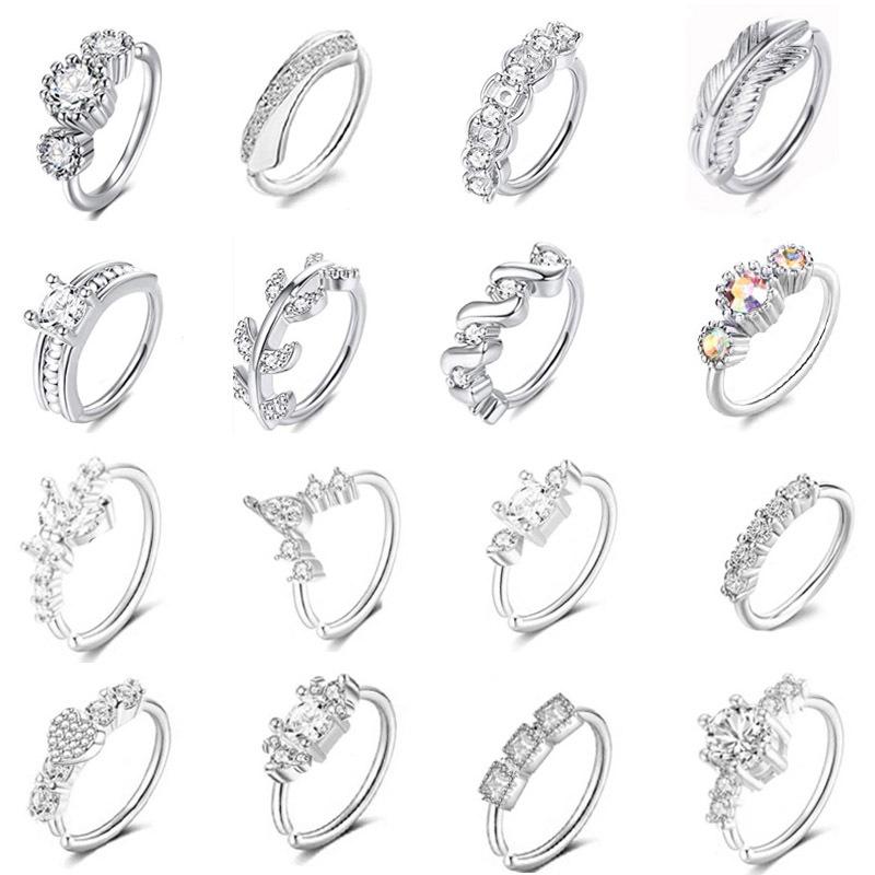 Простое носовое кольцо из вермикулита в стиле ретро