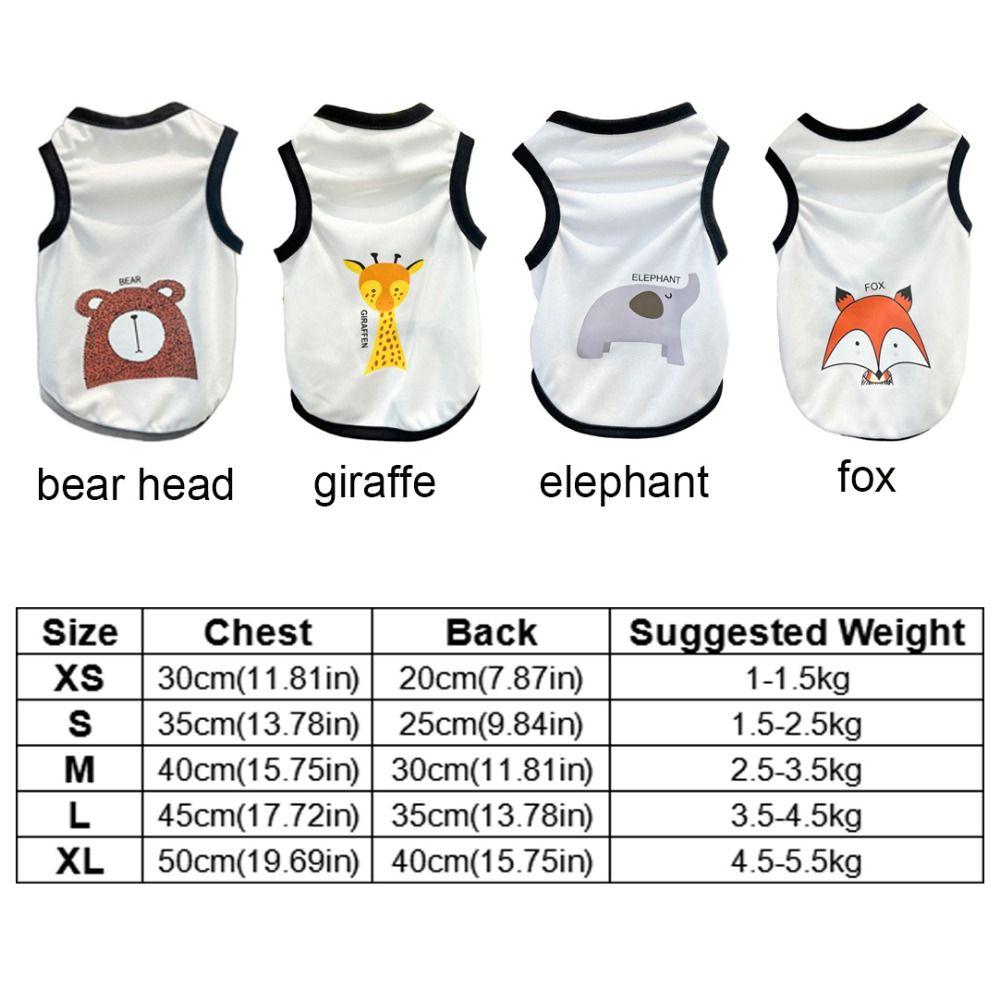 Тонкая майка с рисунком собаки из мультфильма, сетчатая футболка с рисунком животных, жилет из полиэстера для щенков, дышащая летняя одежда для собак и кошек