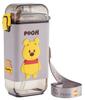 Skater Square Straw with Cover and Shoulder Disney Winnie the Pooh Bottle, Medium, 450ml, One-Push Opening, Strap, Design, PSQ5ST-A