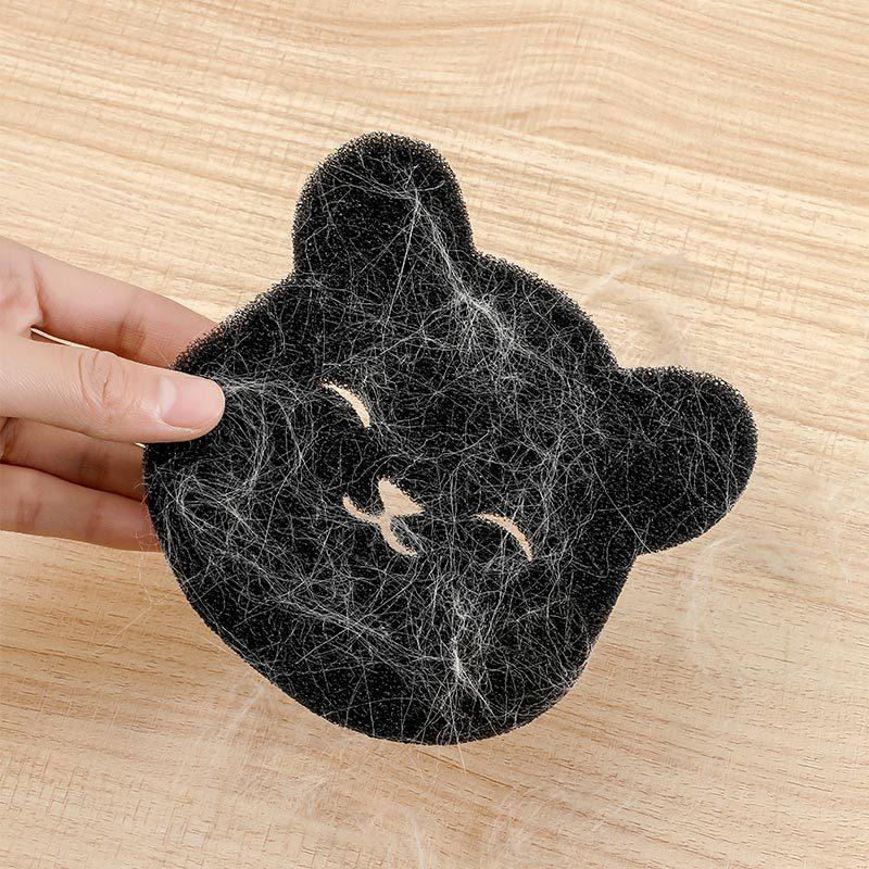 Bear Shape Sponge Cleaning Ball Sticky Hair Decontamination Anti Entanglement Laundry Sponge Clothe Dog Cat Pet Fur Remover