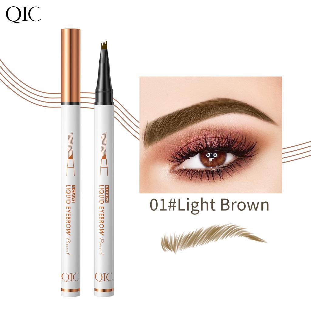 Extremely Fine Four-Pronged Water Eyebrow Pencil, Long-Lasting Waterproof, Sweat-Proof And Non-Smudging Liquid Eyebrow Pencil, Four-Claw Wild Eyebrows