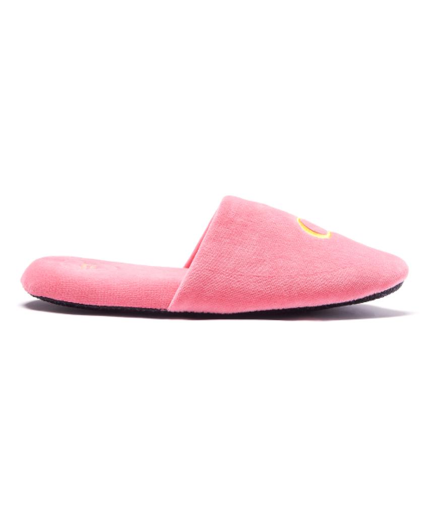 Frankly [Box Package] Velour Washable Home Office Room Slippers, Pink
