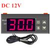 MH1210W Регулятор температуры DC12V 24V AC110-220V Цифровой термостат Микрокомпьютерный термометр Терморегулятор -50~110 C NTC