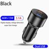 Dual USB 66W 3.1A Fast Car Charger QC3.0 Power Adapter Voltage Monitor Fast Charging For iPhone Xiaomi Samsung Huawei OPPO
